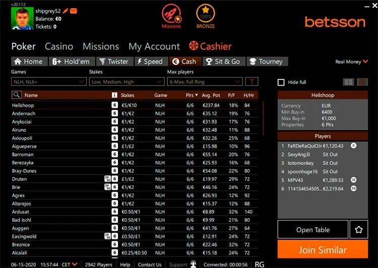 Betsson - iPoker