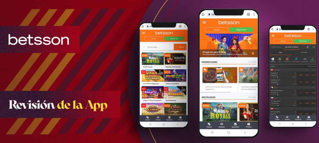 Revisión de la Betsson app