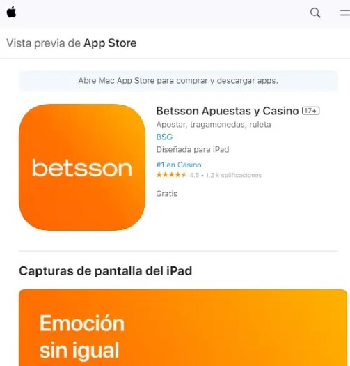 Descargar Betsson Apa - iOS